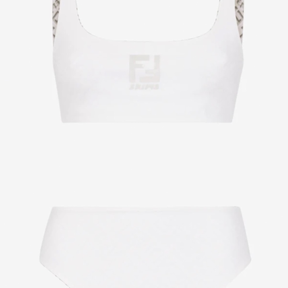 Fendi x skims brand new reversible bikini, size xs